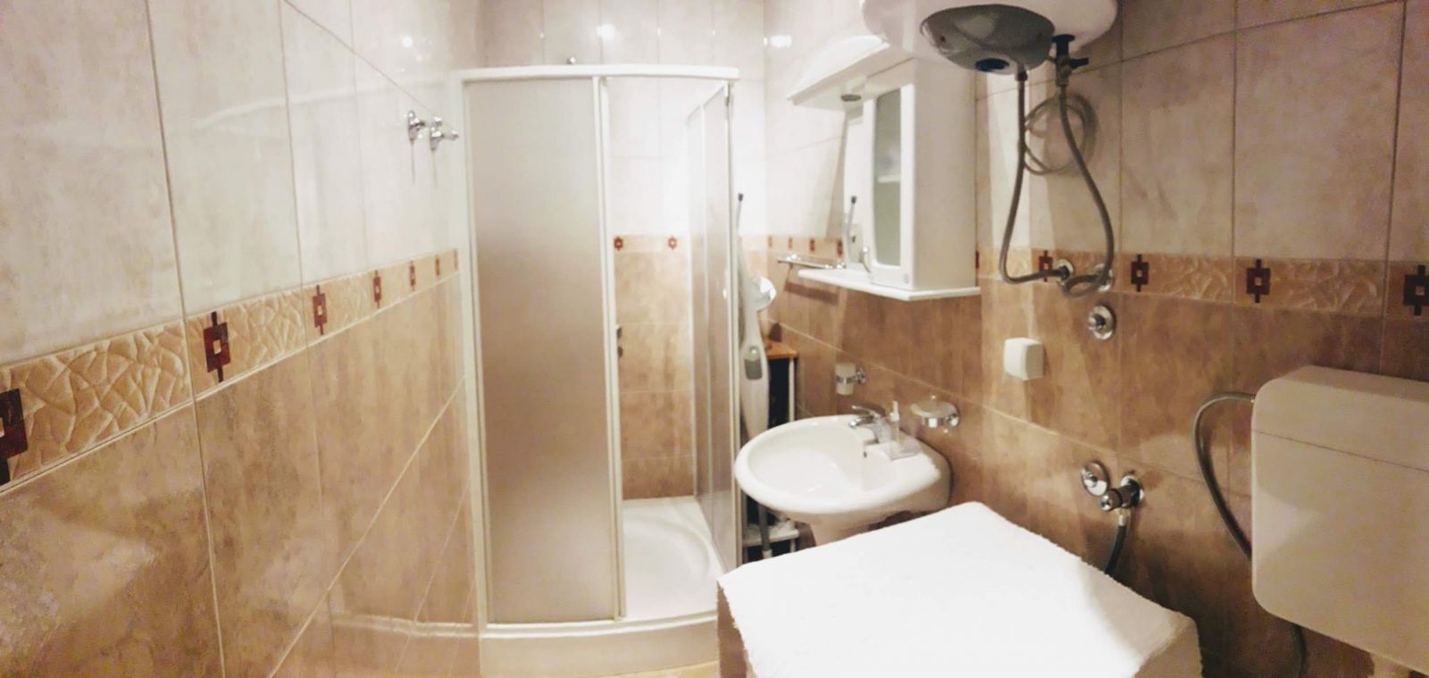 Kotor, Montenegro, bathroom wide shot